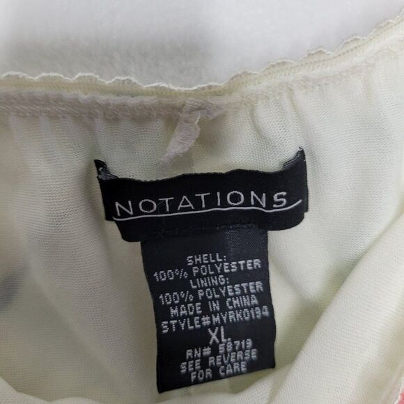 y2k butter yellow floral tiered ruffle pull on feminine whimsy skirt size xl - Picture 4 of 6